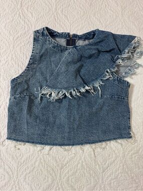 Zara denim top